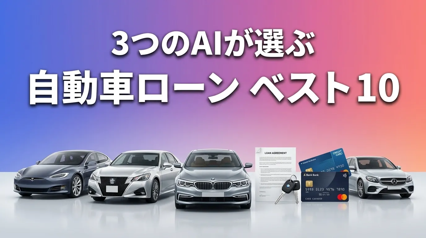 2026年8月版自動車ローンおすすめAIランキング
