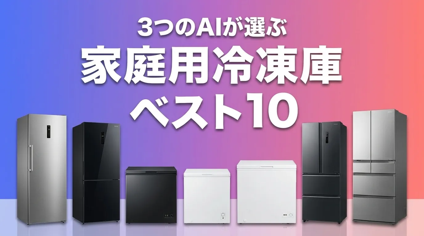 2026年8月版家庭用冷凍庫おすすめAIランキング