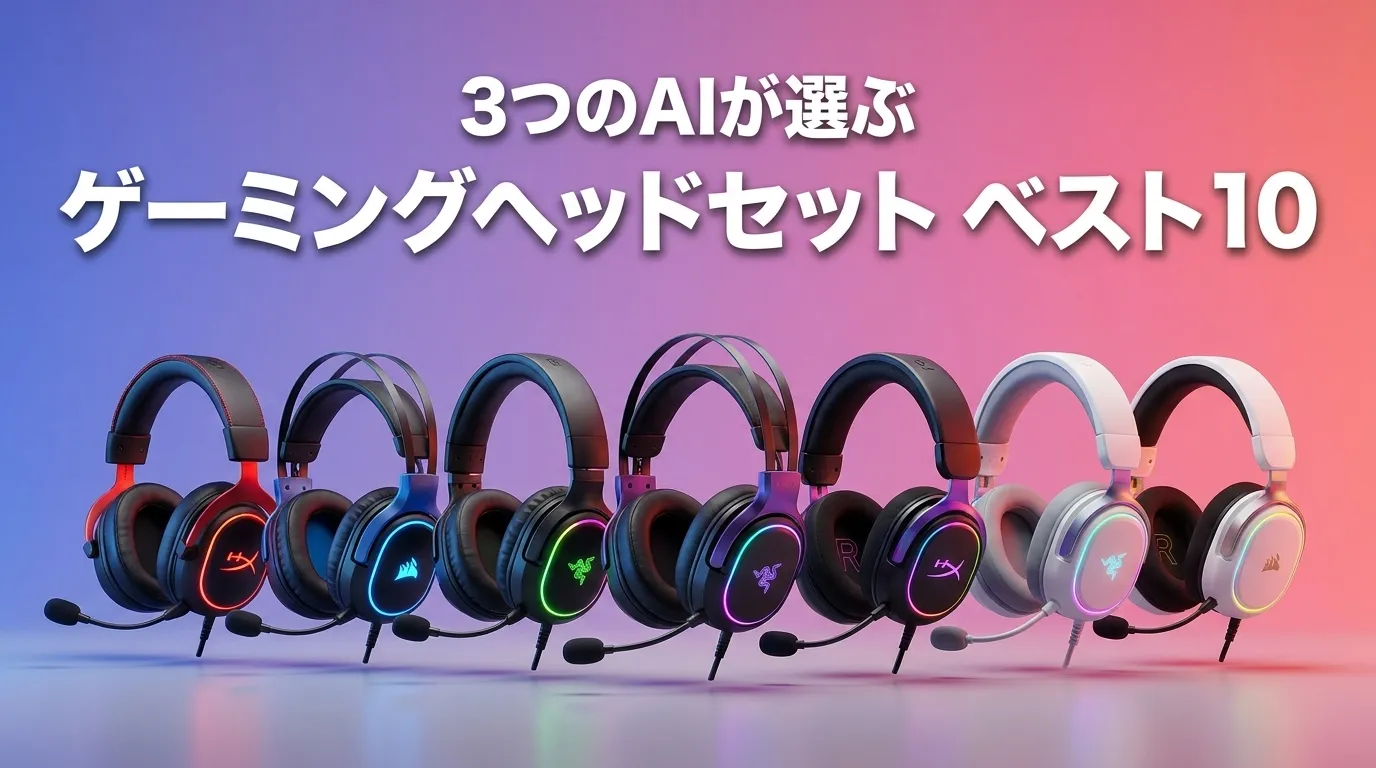 3つのAIが徹底評価。2026年5月版ゲーミングヘッドセットおすすめAIランキング