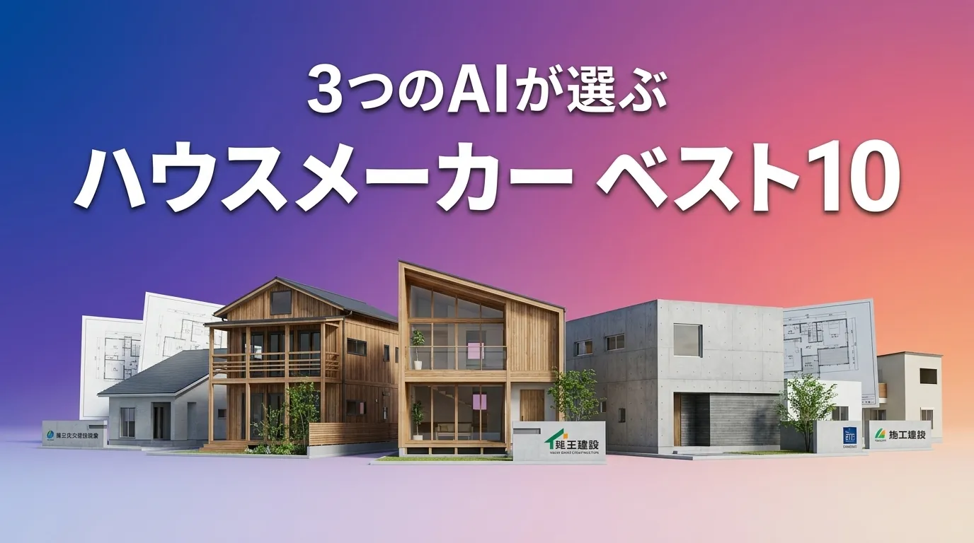 2026年7月版ハウスメーカーおすすめAIランキング