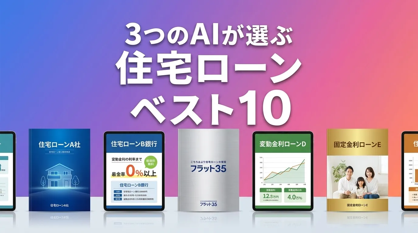 2026年8月版住宅ローンおすすめAIランキング
