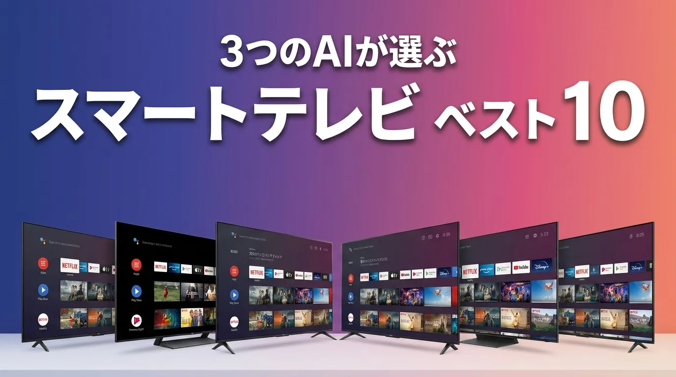 3つのAIが徹底評価。2026年6月版スマートテレビおすすめAIランキング