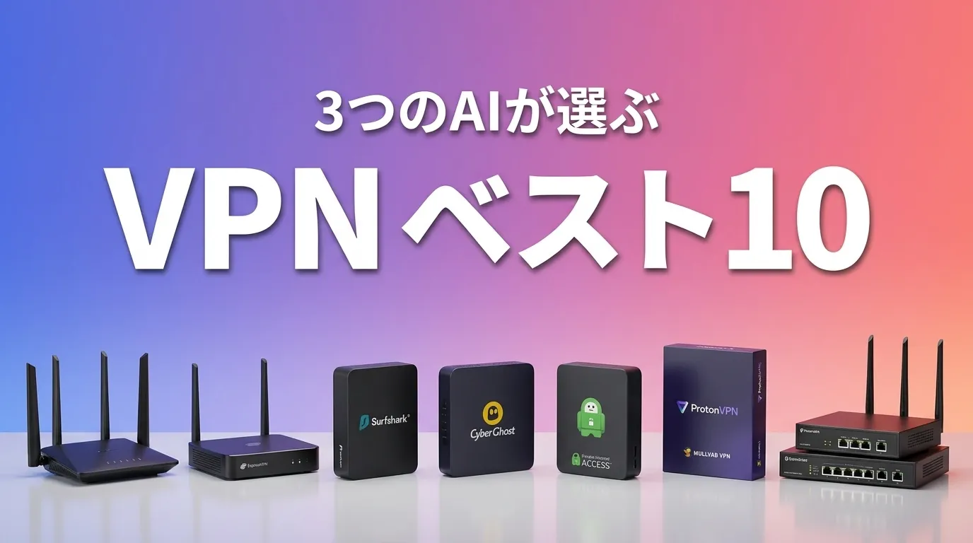 2026年8月版VPNおすすめAIランキング