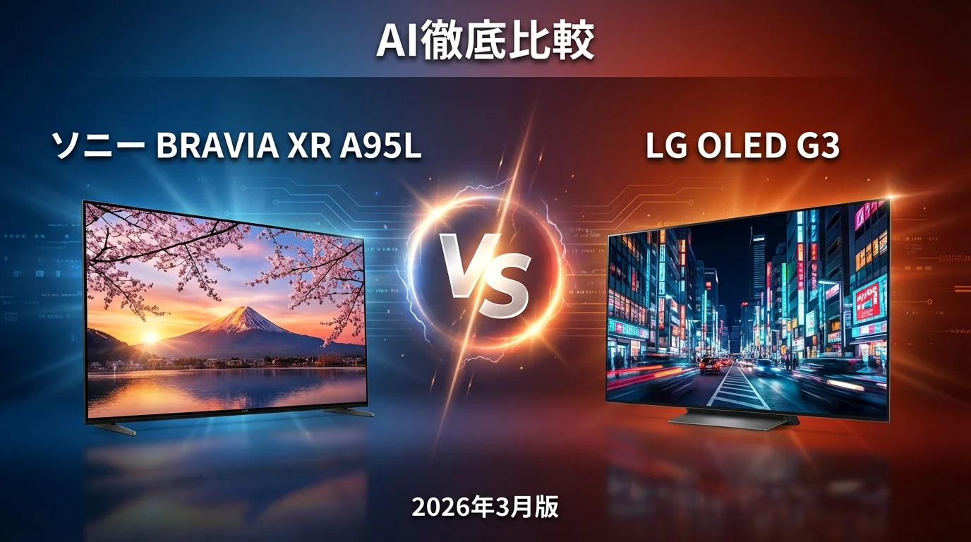 ソニー ブラビア XR vs LG OLED evo C|4KテレビAI徹底比較【2026年4月版】