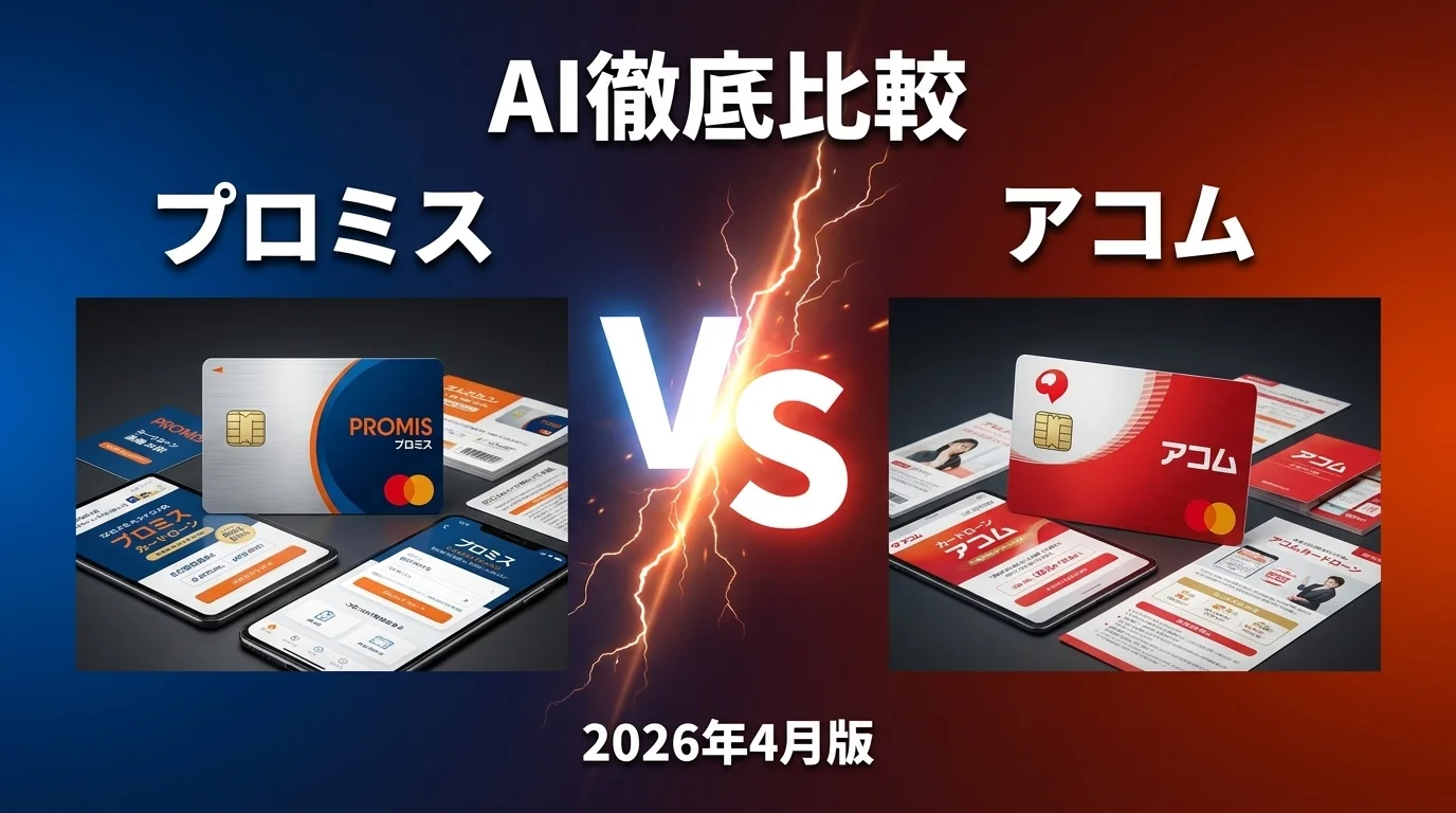 プロミス vs 三井住友銀行カードローン｜カードローンAI徹底比較