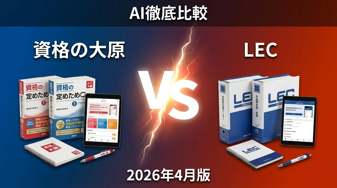 TAC vs LEC｜資格スクールAI徹底比較