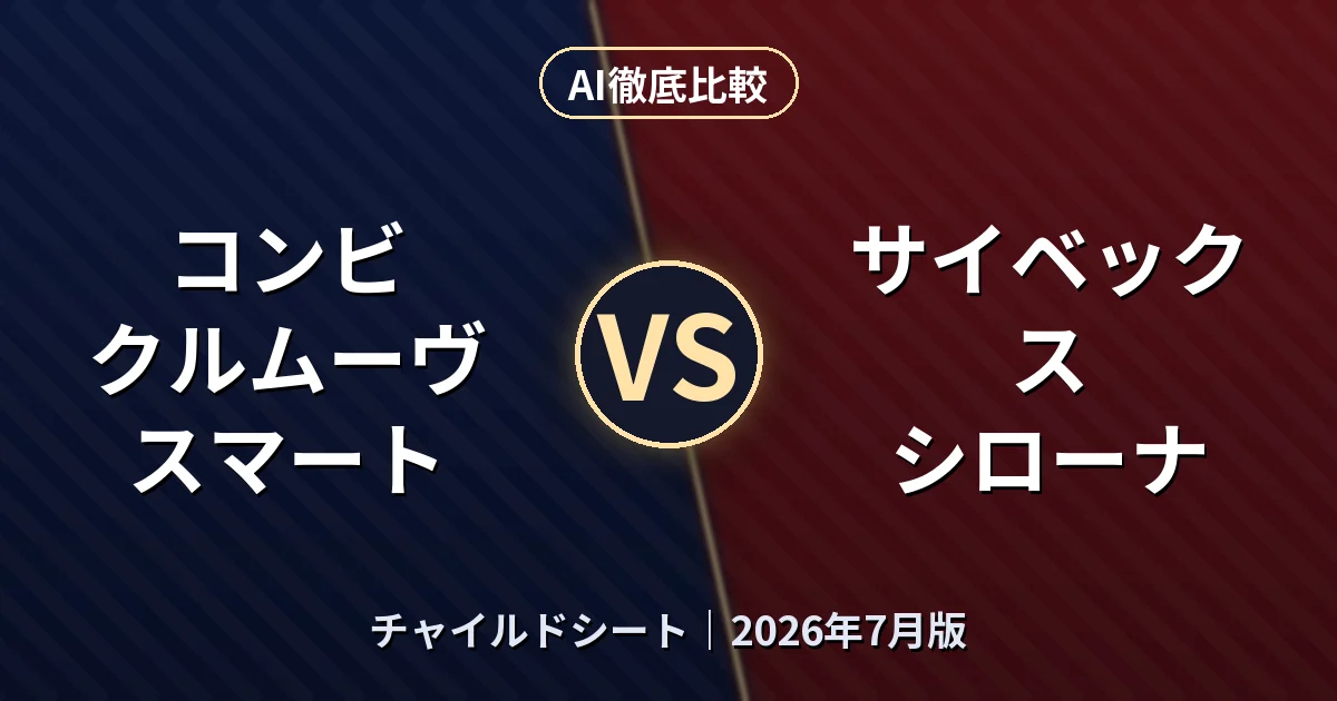 コンビ クルムーヴ スマート vs サイベックス シローナ｜チャイルドシートAI徹底比較