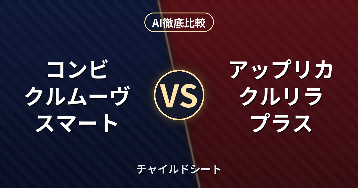 コンビ クルムーヴ スマート vs アップリカ クルリラ プラス｜チャイルドシート AI徹底比較