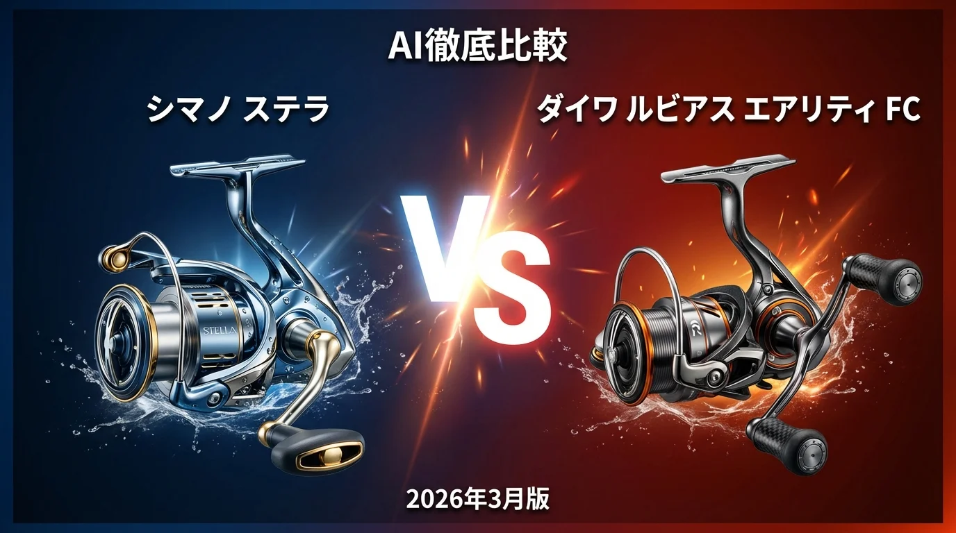 シマノ ステラ vs ダイワ ルビアス エアリティ FC｜釣り具AI徹底比較