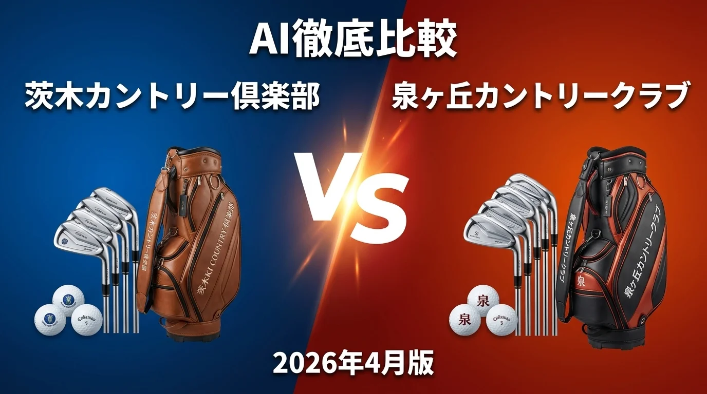 茨木カントリー倶楽部 vs 泉ヶ丘カントリークラブ｜大阪のゴルフ場 AI徹底比較
