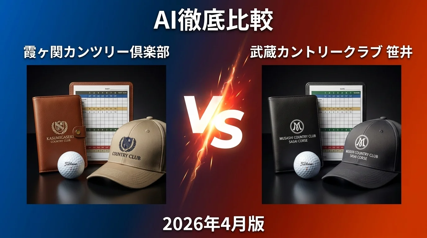 霞ヶ関カンツリー倶楽部 vs 武蔵カントリークラブ 笹井｜埼玉のゴルフ場 AI徹底比較
