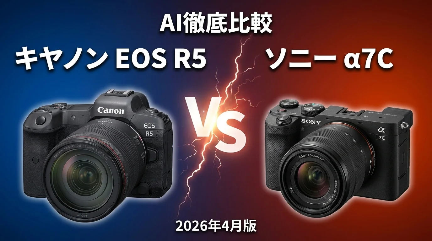 α7 IV vs EOS R6 Mark II｜ミラーレスカメラAI徹底比較