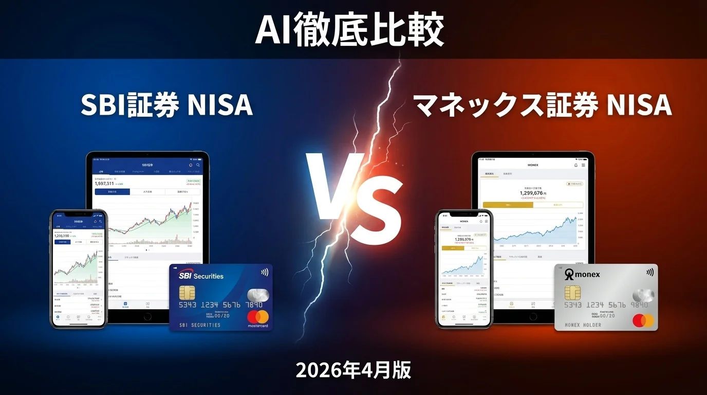 SBI証券 NISA vs 楽天証券 NISA｜NISA口座 AI徹底比較