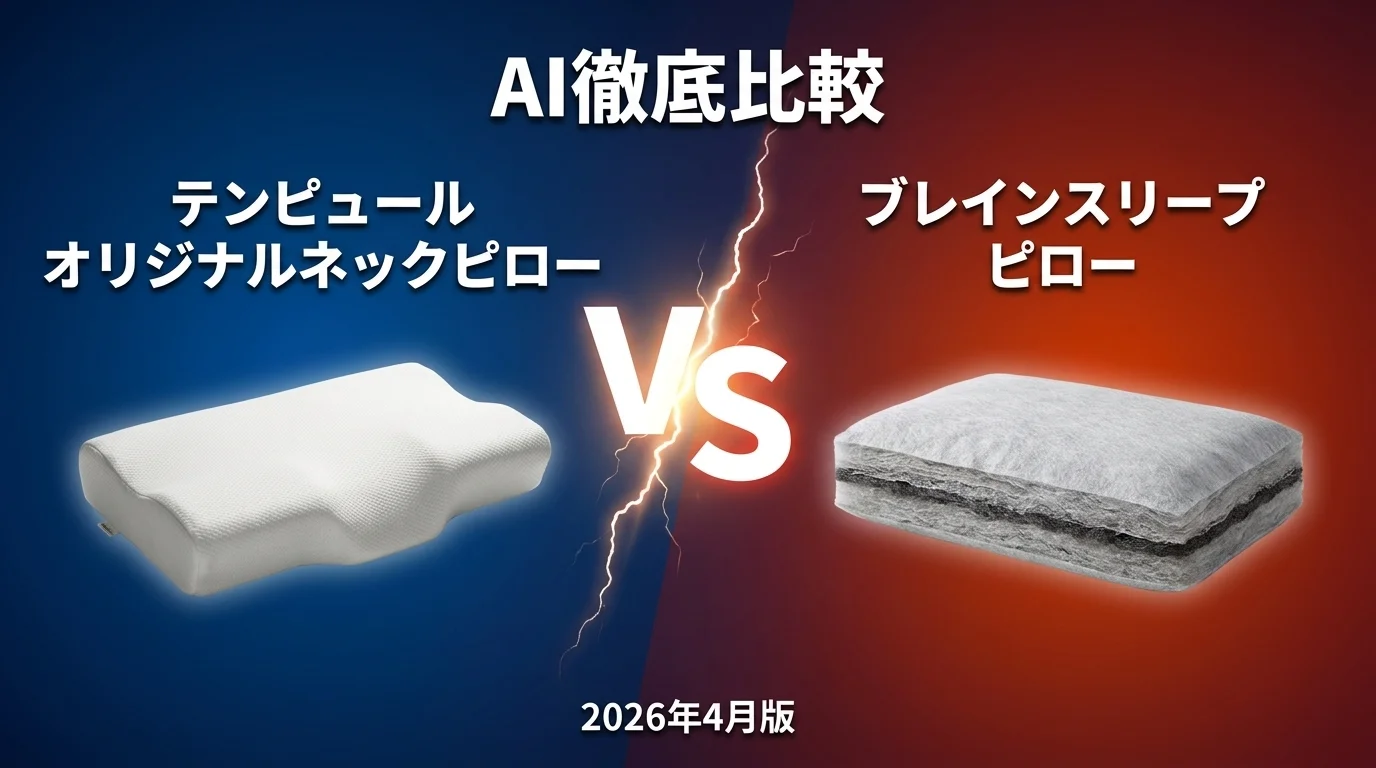 ブレインスリープ ピロー vs エアウィーヴ ピロー｜枕AI徹底比較