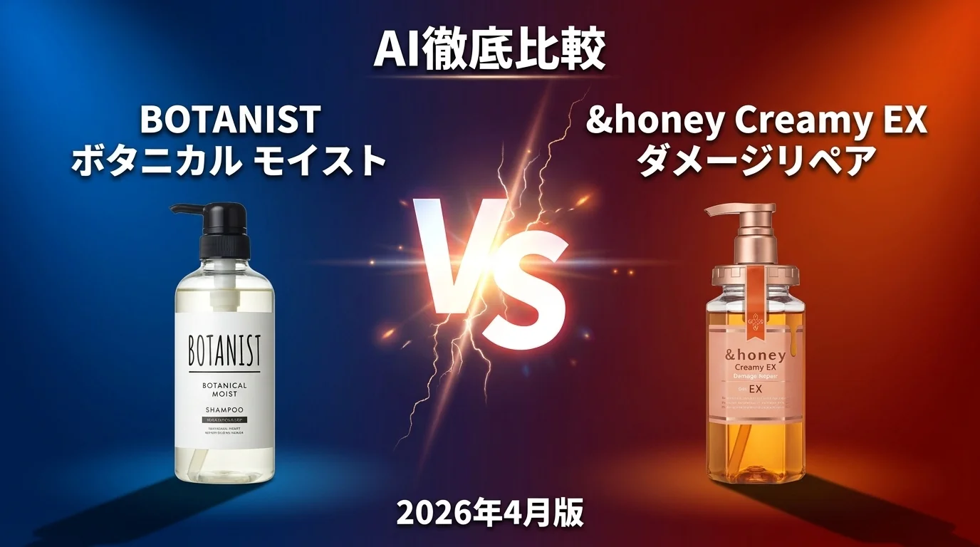 LUX スーパーリッチシャイン ダメージリペア vs ボタニスト モイスト｜シャンプーAI徹底比較