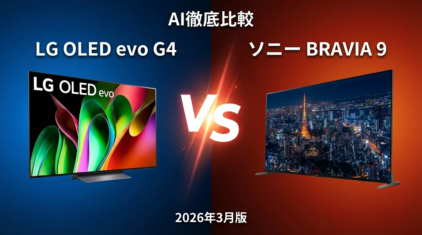 サムスン Neo QLED QN90D vs ソニー BRAVIA XR A95L|スマートテレビAI徹底比較【2026年4月版】