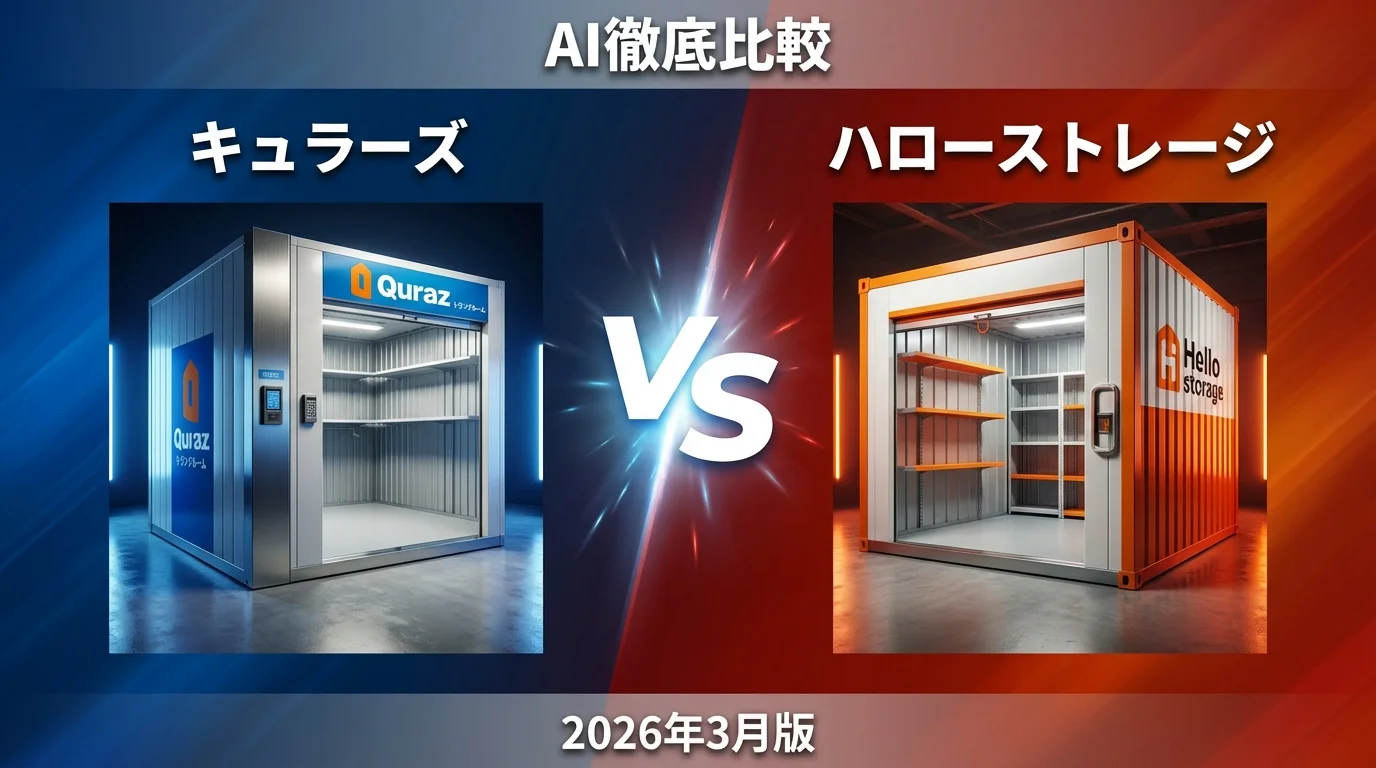 キュラーズ vs ハローストレージ｜トランクルームAI徹底比較