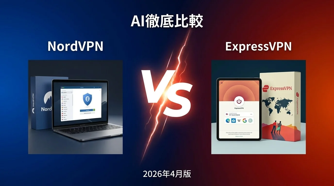 ExpressVPN vs NordVPN｜VPNAI徹底比較
